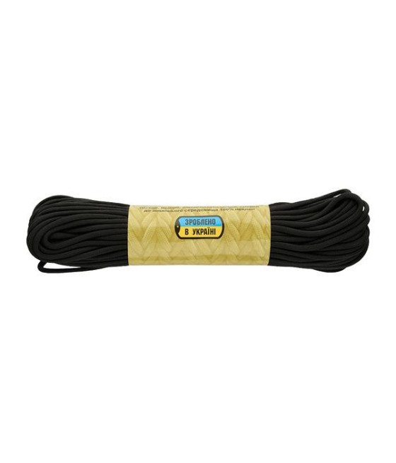 M-Tac Paracord 550 Type III Black Parakordas/Nailoninė virvė 30m