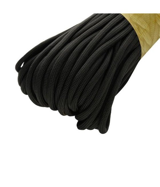 M-Tac Paracord 550 Type III Black Parakordas/Nailoninė virvė 30m