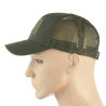 M-Tac Mesh Flex Ripstop Baseball Cap with Velcro Beisbolo kepuraitė su tinkleliu ir Velcro juosta priekyje, Army Olive