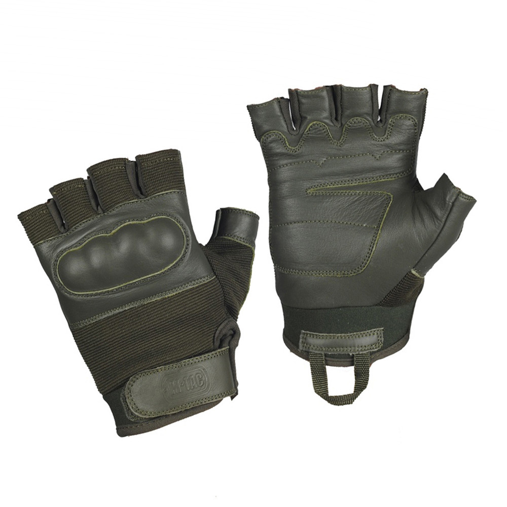 M-Tac Fingerless Gloves Assault Tactical Mk.4 Bepirštės taktinės pirštinės, Olive