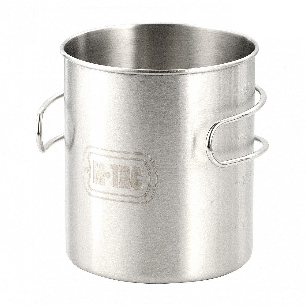 M-Tac puodelis su sulankstoma rankena, 450 ml (304 plienas)