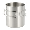 M-Tac puodelis su sulankstoma rankena, 450 ml (304 plienas)