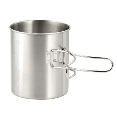 M-Tac puodelis su sulankstoma rankena, 450 ml (304 plienas)