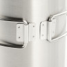 M-Tac puodelis su sulankstoma rankena, 450 ml (304 plienas)