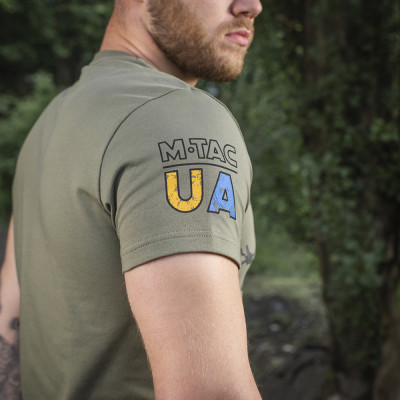 M-Tac UA Side Light Olive marškinėliai su spauda