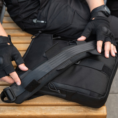 M-Tac Damper on the Shoulder Strap 50 mm Elite – pečių paminkštinimas, Juoda