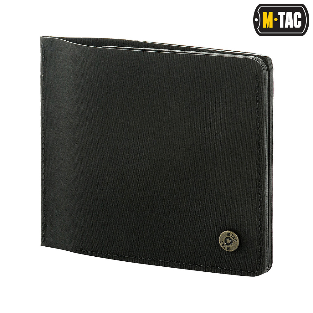 M-Tac Wallet Slim Elite Gen.II – kompaktiška piniginė, Juoda