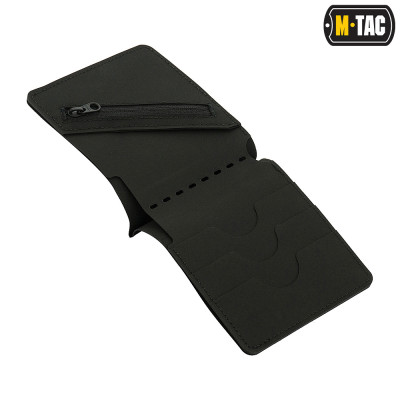 M-Tac Wallet Slim Elite Gen.II – kompaktiška piniginė, Juoda