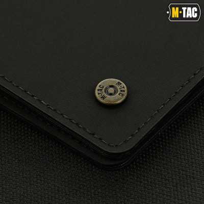 M-Tac Wallet Slim Elite Gen.II – kompaktiška piniginė, Juoda