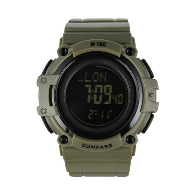 M-Tac Watch Tactical Compass 2233 – laikrodis su kompasu, Ranger Green