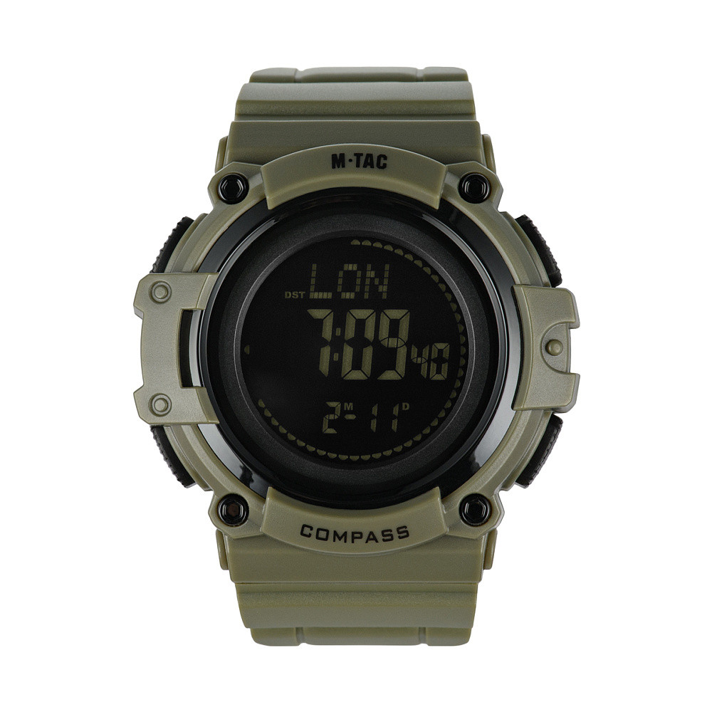 M-Tac Watch Tactical Compass 2233 – laikrodis su kompasu, Ranger Green