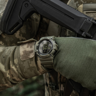 M-Tac Watch Tactical Compass 2233 – laikrodis su kompasu, Ranger Green