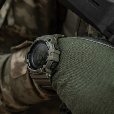 M-Tac Watch Tactical Compass 2233 – laikrodis su kompasu, Ranger Green