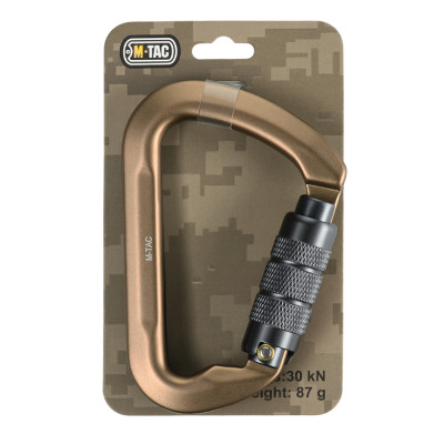 M-Tac Carabiner 10 cm with Bayonet Lock Keylock – karabinas, Khaki