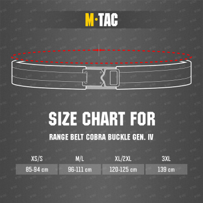 M-Tac Range Belt Cobra Buckle Gen.IV – taktinis diržas