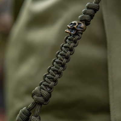M-Tac Knife Lanyard Loopy Snake Skull – virvelė peiliui, Olive
