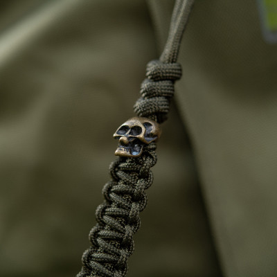 M-Tac Knife Lanyard Loopy Snake Skull – virvelė peiliui, Olive