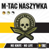 M-Tac Patch No Knife - No Life 3D PVC Antsiuvas, Olive