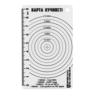 Ecopybook Tactical taiklumo liniuotė – matinė, 9 × 6,5 cm