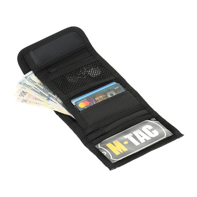 M-Tac Wallet with Patch Panel Elite Gen.II – piniginė, Juoda