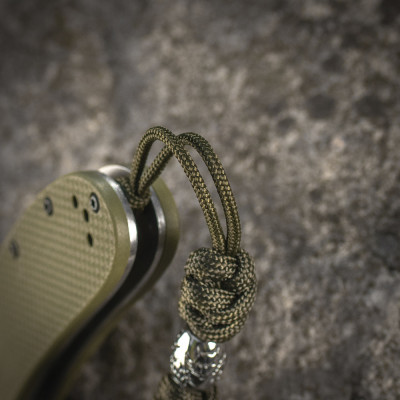 M-Tac Knife Lanyard Zeus Stainless Steel – virvelė peiliui, Olive