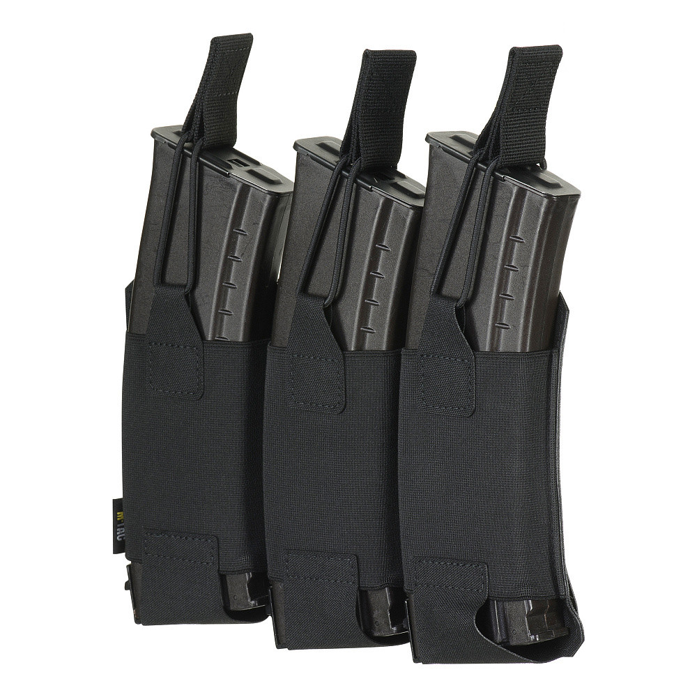 M-Tac Pouch Elastic Triple Magazine Elite Laser Cut – dėtuvių dėklas, Juoda
