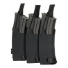 M-Tac Pouch Elastic Triple Magazine Elite Laser Cut – dėtuvių dėklas, Juoda