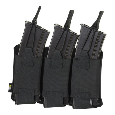 M-Tac Pouch Elastic Triple Magazine Elite Laser Cut – dėtuvių dėklas, Juoda