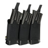 M-Tac Pouch Elastic Triple Magazine Elite Laser Cut – dėtuvių dėklas, Juoda