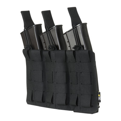 M-Tac Pouch Elastic Triple Magazine Elite Laser Cut – dėtuvių dėklas, Juoda