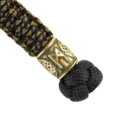 M-Tac Lanyard Scandinavian Mannaz – virvelė peiliui, Juoda