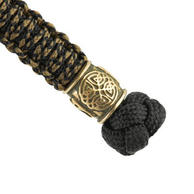 M-Tac Lanyard Scandinavian Mannaz – virvelė peiliui, Juoda