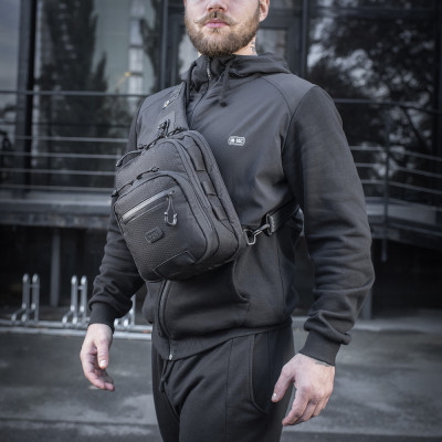 M-Tac Cross Bag Slim Elite Hex – rankinė per petį, Juoda