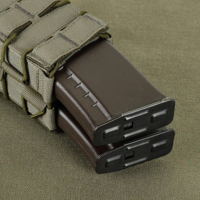 M-Tac Pouch for AK/AR Open Double Laser Cut Dviguba dėtuvė, Ranger Green
