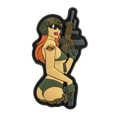 M-Tac PVC antsiuvas „Tactical Girl" Pin-Up – 4,5 × 8,5 cm
