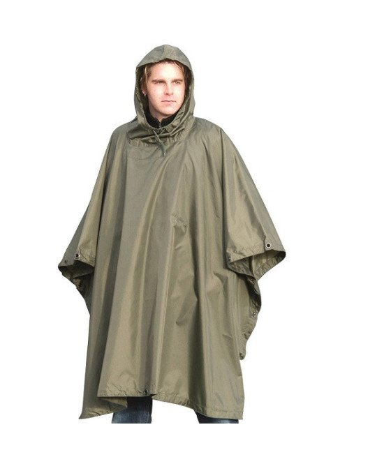 Mil-Tec Od Ripstop 260gr Wet Weather Poncho ′Basic- Palapinsiaustė olive žalia