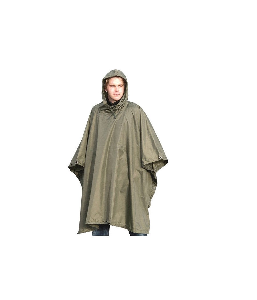 Mil-Tec Od Ripstop 260gr Wet Weather Poncho ′Basic- Palapinsiaustė olive žalia