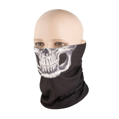 M-Tac Lightweight Tube Scarf Reaper Skull Kaklaskarė, kaklo mova su kaukolės motyvais, Juoda