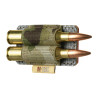 M-Tac Bandolier with Velcro for 2 cartridges cal. 338 Klijuojamas šovinių laikiklis