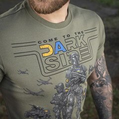 M-Tac Come to the Darkside T-Shirt Marškinėliai su Ukrainos simbolika