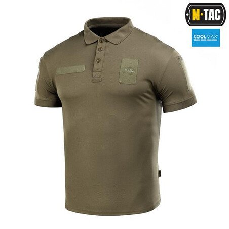 M-Tac Polo Elite Tactical Coolmax Taktiniai, šauliški marškinaičiai su VELCRO antsiuvams