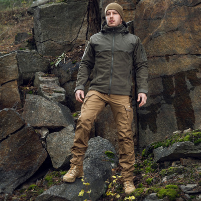 M-Tac Norman Windblock Fleece Jacket – flisinė striukė, Olive