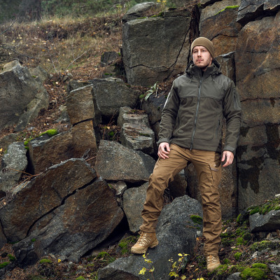 M-Tac Norman Windblock Fleece Jacket – flisinė striukė, Olive