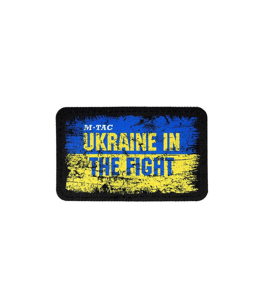 M-Tac patch Ukraine in the Fight (80х50 mm) Antsiuvas su Ukrainos simbolika