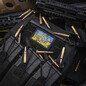 M-Tac patch Ukraine in the Fight (80х50 mm) Antsiuvas su Ukrainos simbolika