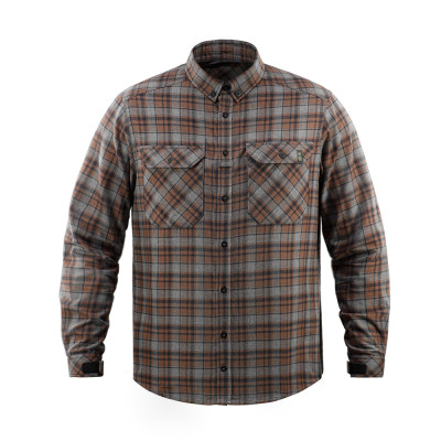 M-Tac Shirt Lumberjack Merino Cold Weather – marškiniai, Grey/Brown