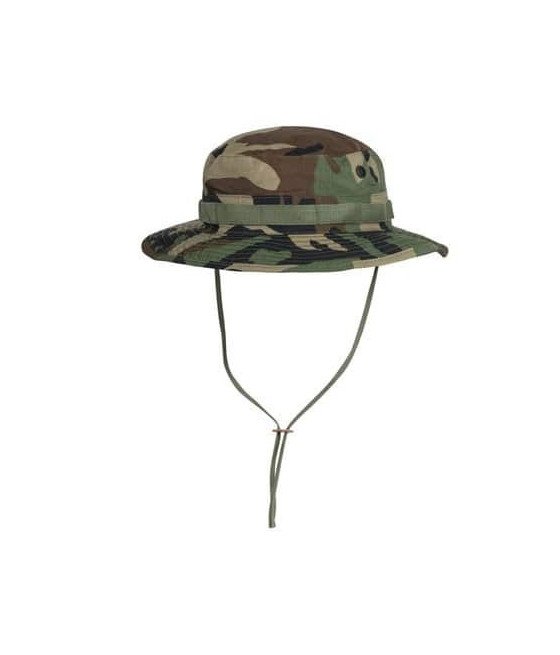 Mil-Tec Us Woodland Gi Boonie Hat ′One Size′ Woodland marginimo skrybėlė/panama