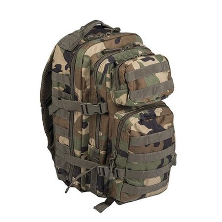 Mil-Tec Woodland Backpack US Assault Small Woodland marginimo maža kuprinė 20L