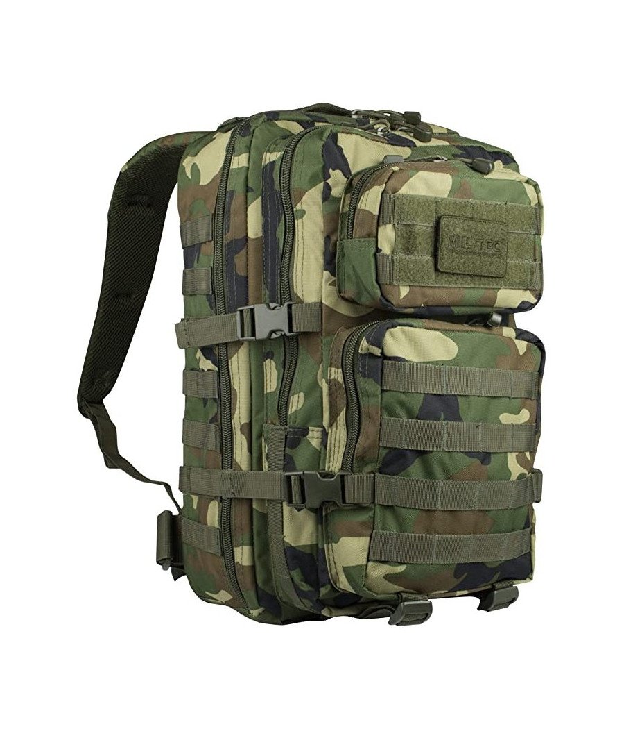 Mil-Tec Woodland Backpack US Assault Large Woodland marginimo didelė kuprinė 36L