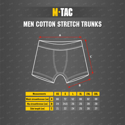 M-Tac Men Cotton Stretch Trunks – vyriškos apatinės kelnaitės